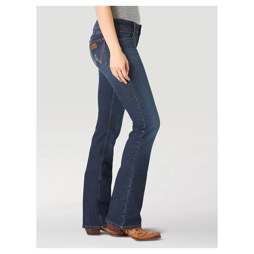 09MWZEH Wrangler Women's Retro Mae Jean Mid Rise Bootcut -  Hadley