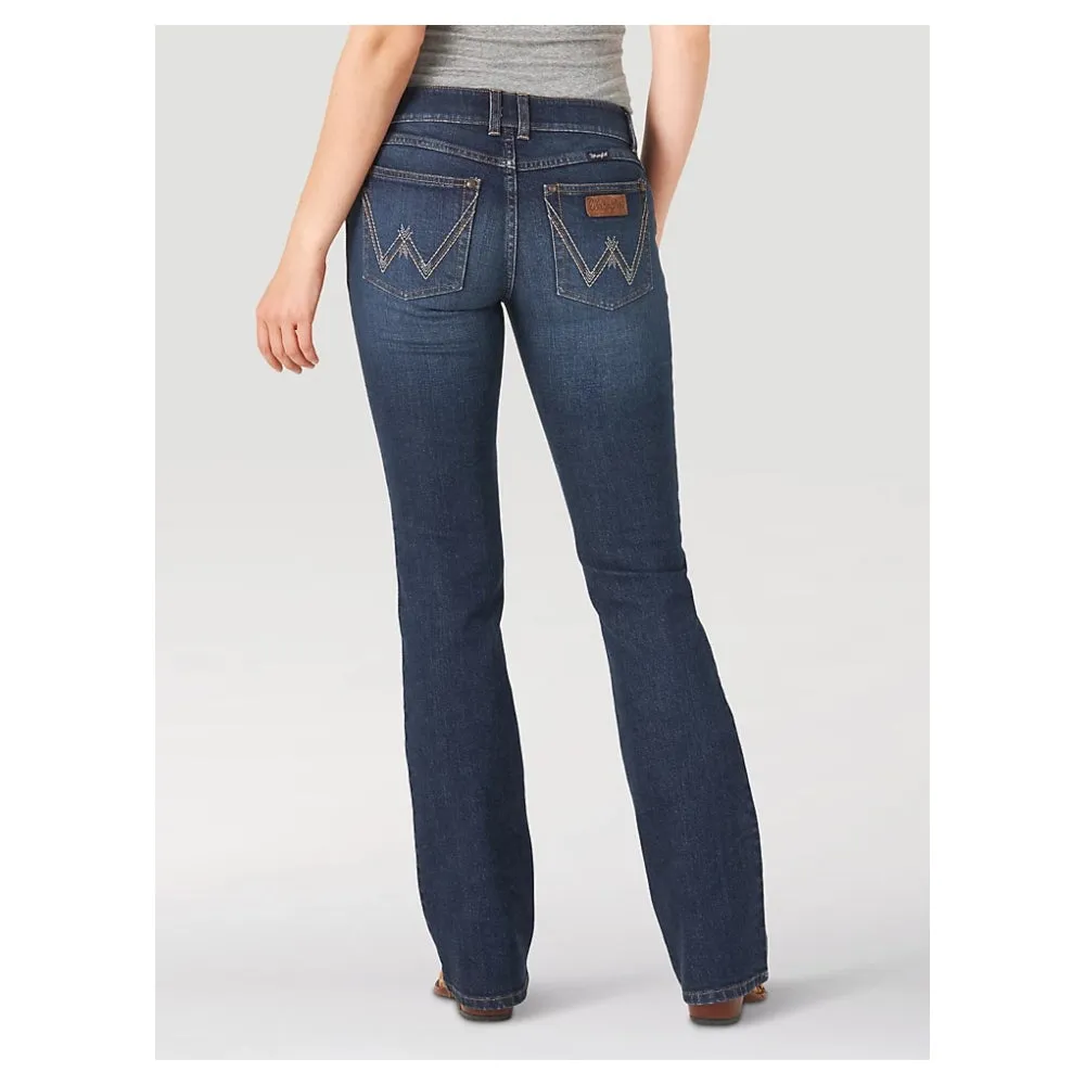 09MWZEH Wrangler Women's Retro Mae Jean Mid Rise Bootcut -  Hadley