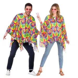 1960's Hippie Poncho Unisex