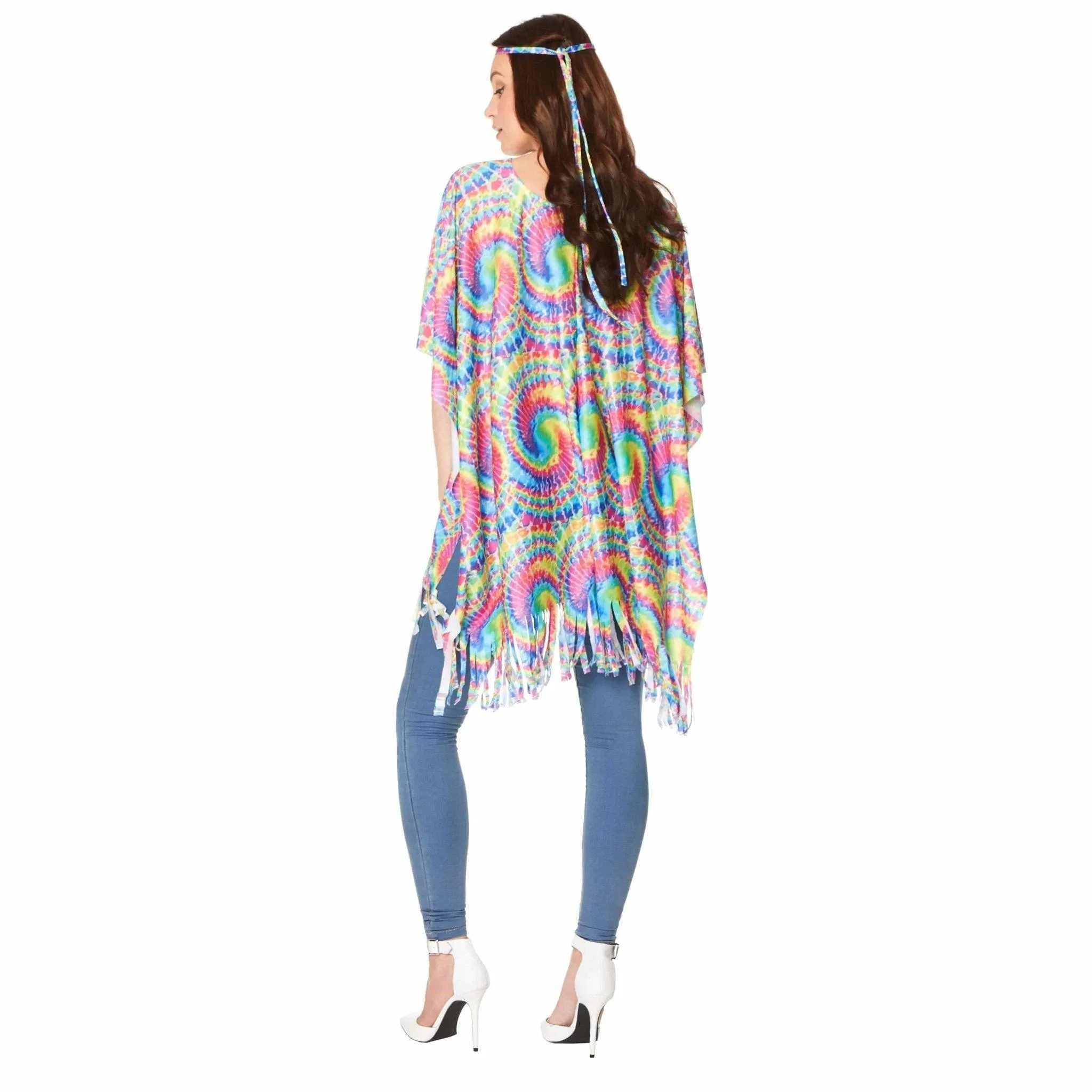 70's Tie Dye Poncho - Buy Online Only