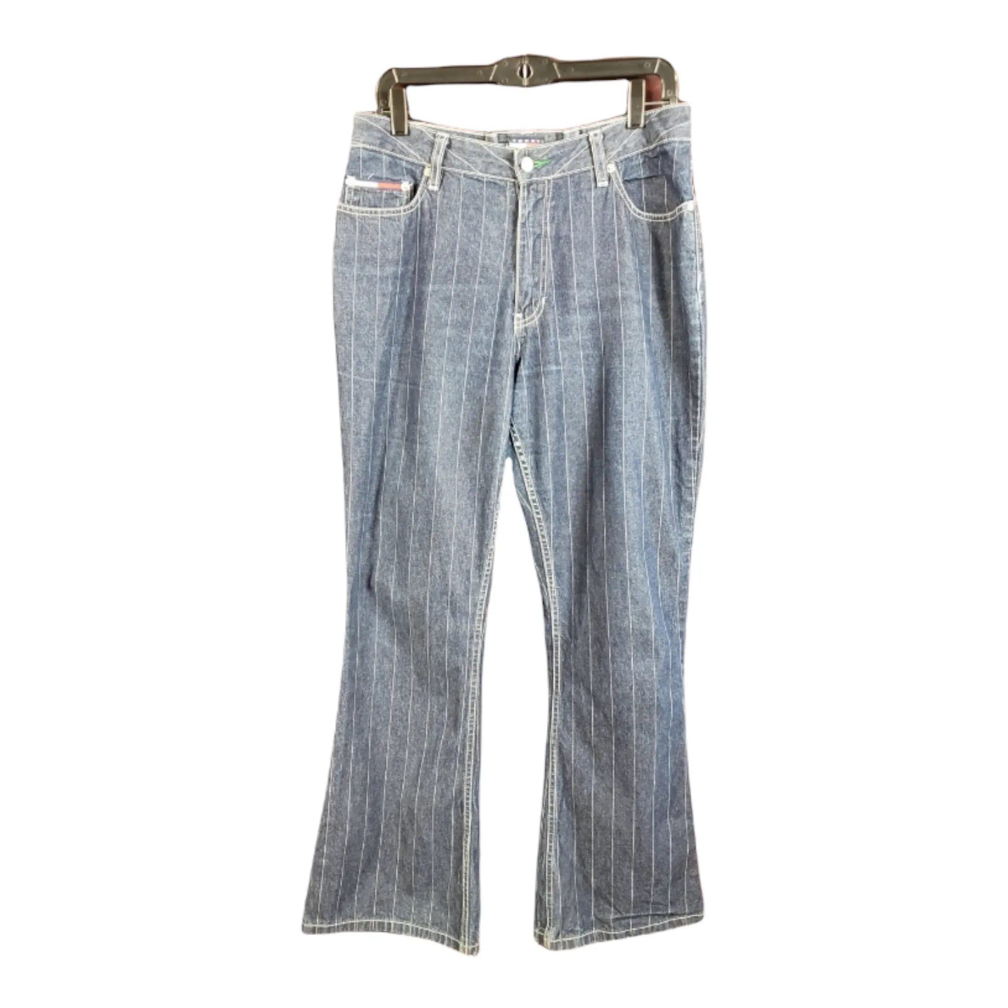 90s Tommy Hilfiger Jean's Pinstripe Flare Jean's size 13