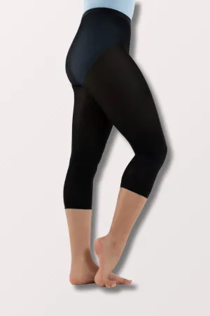 Adult Ultra Hold Elastic Waistband Footless Dance Tights (N140) - Black