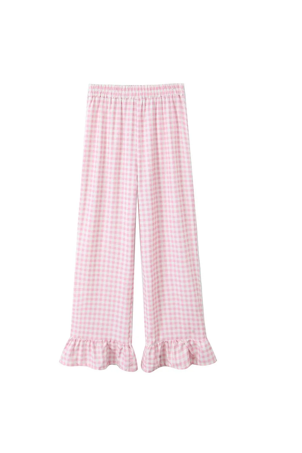 'Ava' Plaid Versatile Flared Pants (2 Colors)