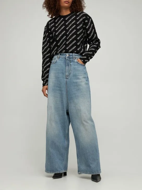 Balenciaga   Low-crotch vintage denim jeans 