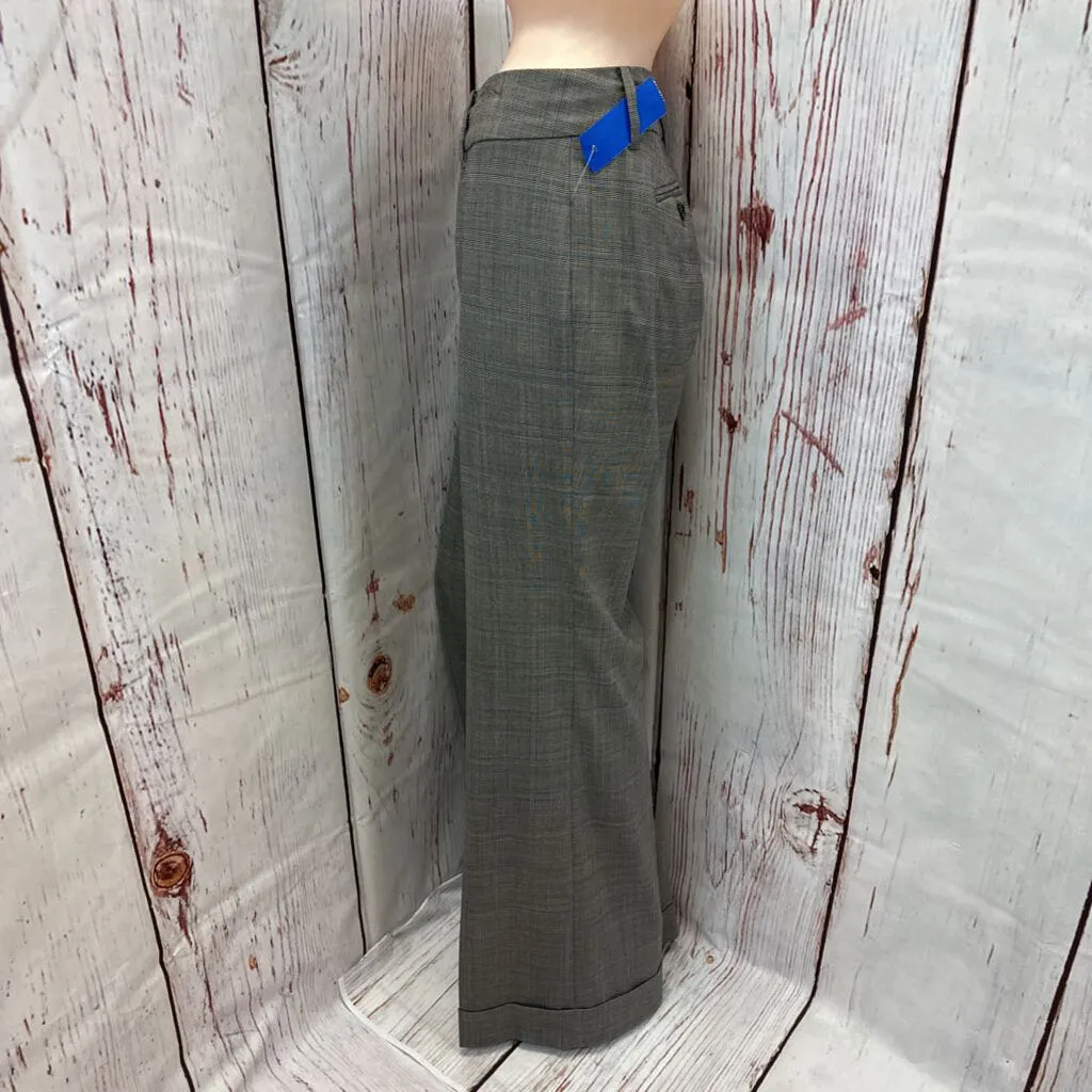 BANANA REPUBLIC GREY PLAID DRESS PANTS SZ 6 TCC