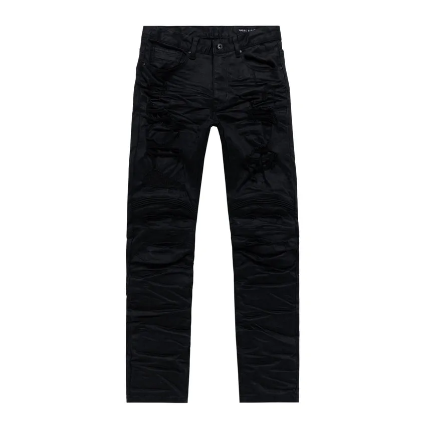 Big and Tall Rip & Repair Engineered Jean - Jet Black