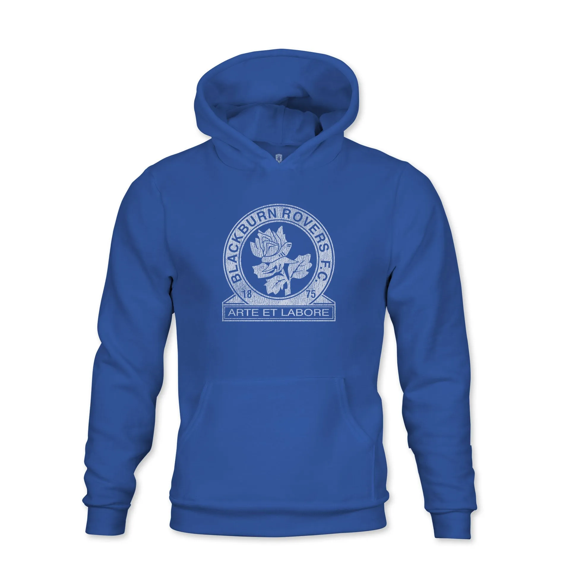 Blackburn Rovers Mono Badge Youth Fleece Pullover Hoodie - Royal