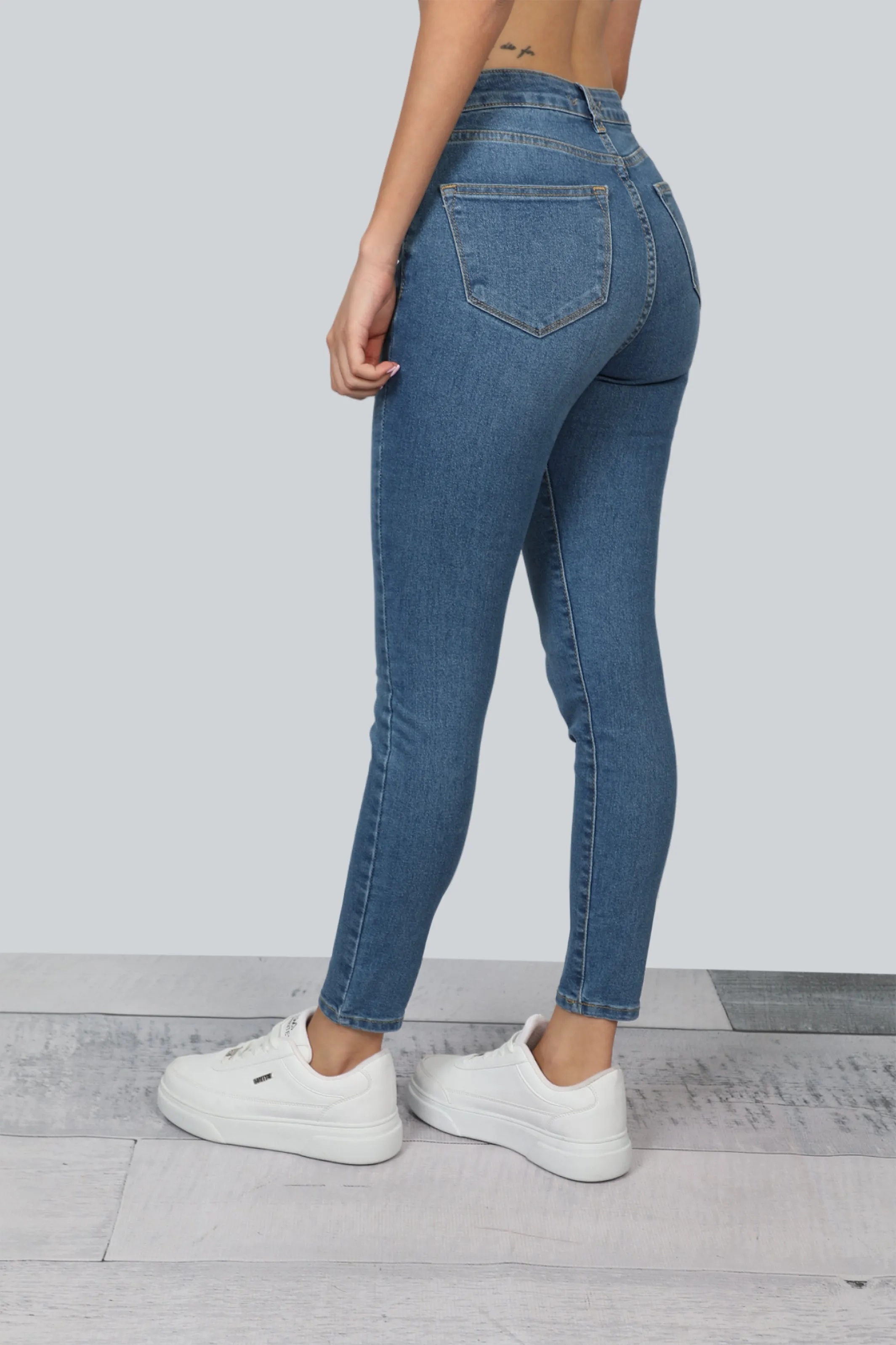 Blue Skinny Push-up Jeans