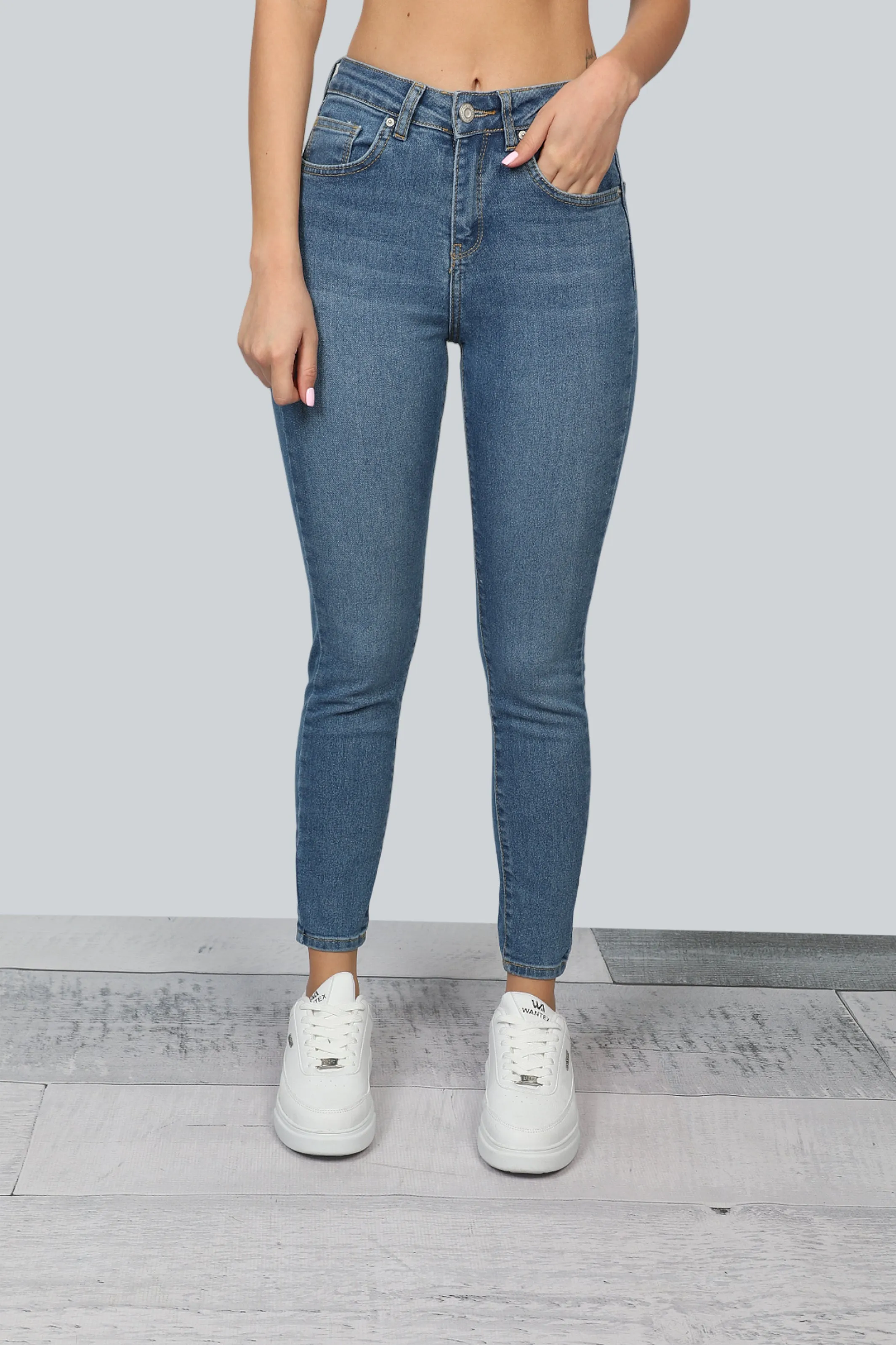 Blue Skinny Push-up Jeans