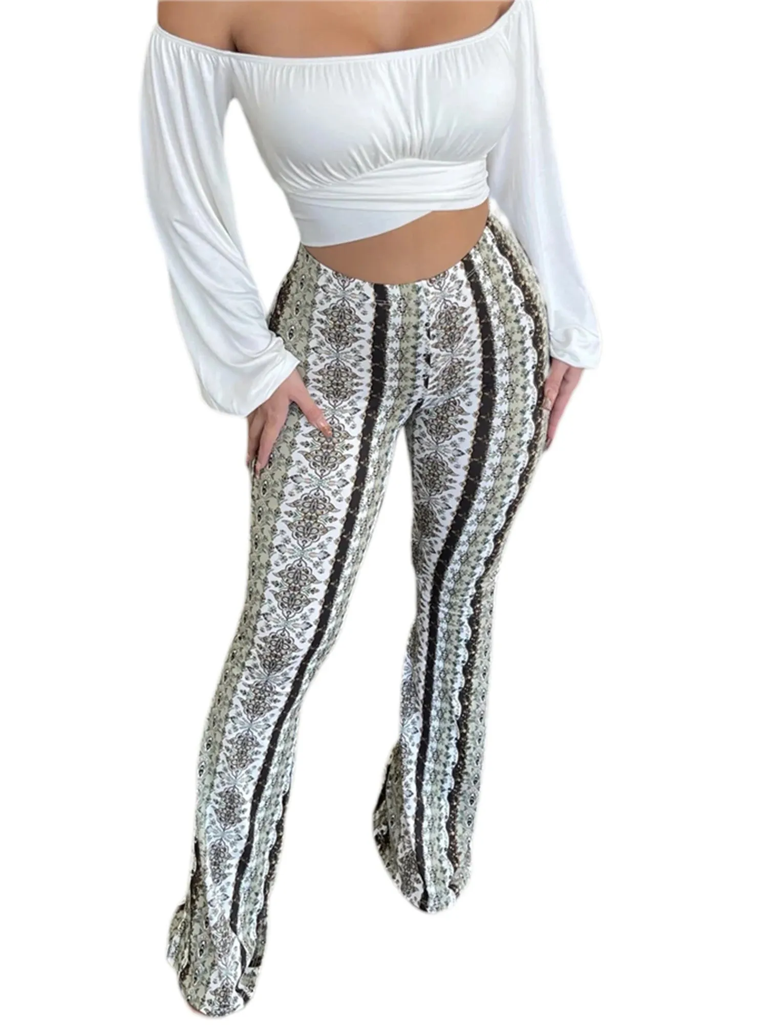 Boho Flare Tribal Pants