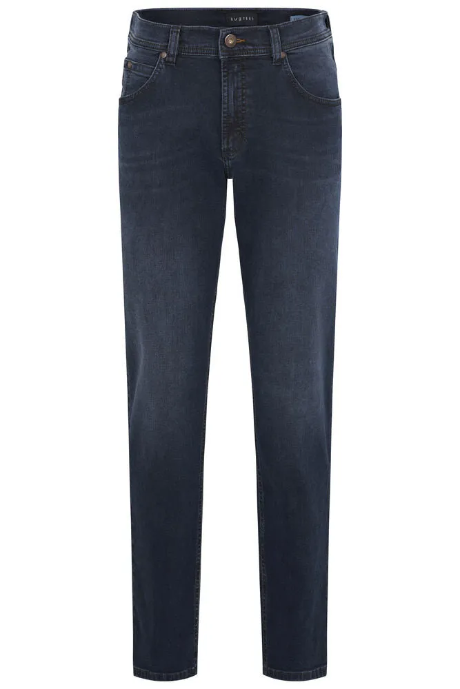 Bugatti Regular Fit Straight Jeans - Navy