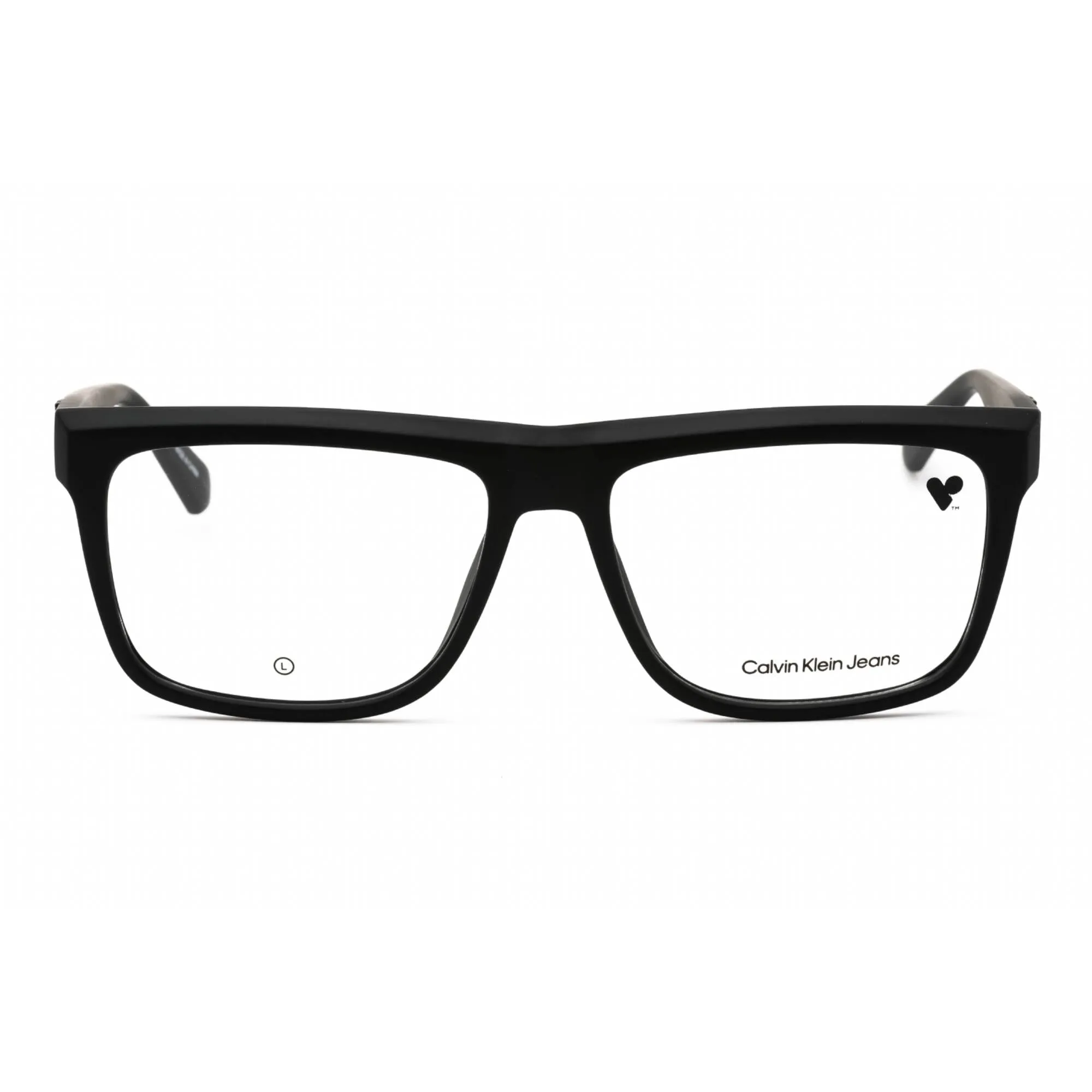 Calvin Klein Jeans Men's Eyeglasses - Matte Black Square Full Rim Frame | CKJ23645 002