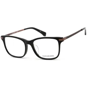 Calvin Klein Jeans Unisex Eyeglasses - Black Frame with Copper Temple | CKJ492AF 001