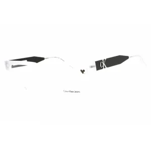 Calvin Klein Jeans Unisex Eyeglasses - Crystal Clear Plastic Frame | CKJ23619 971