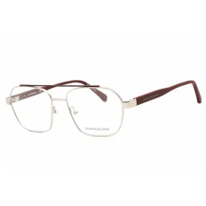 Calvin Klein Jeans Unisex Eyeglasses - Silver/Cargo Frame | CKJ19301 046