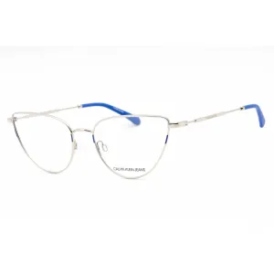 Calvin Klein Jeans Women's Eyeglasses - Silver Cat Eye Metal Frame | CKJ20219 045