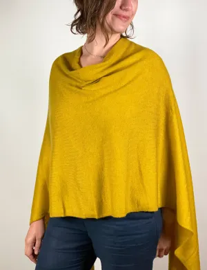 Cashmere Poncho Lotta Yellow