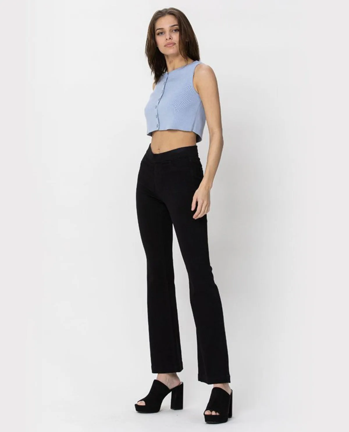 Cello Mid Rise Flare Jegging