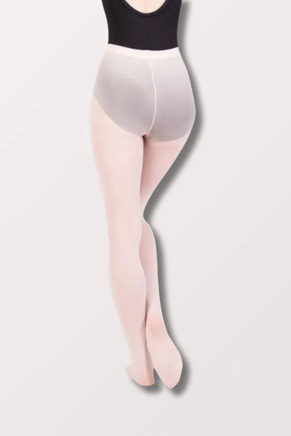 Children's TotalSTRETCH Footed Dance Tights (Elastic Waistband) - Theatrical Pink