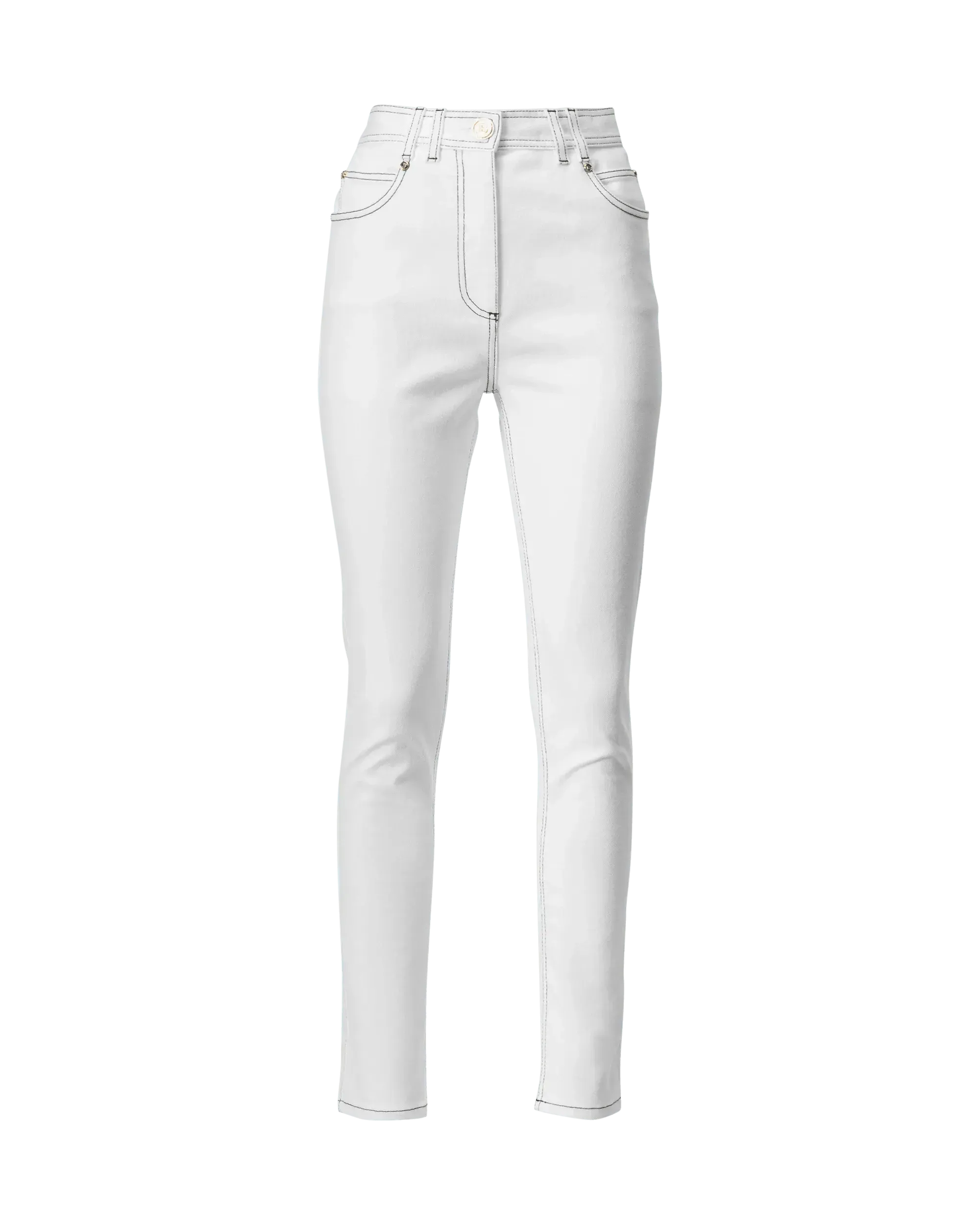 Contrasting Stitch Skinny Jeans