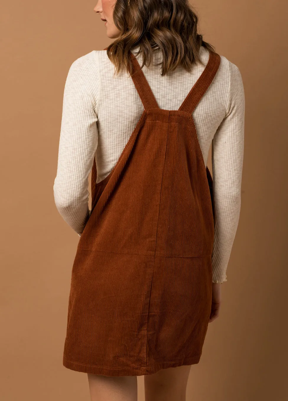 Corduroy Overall Dress