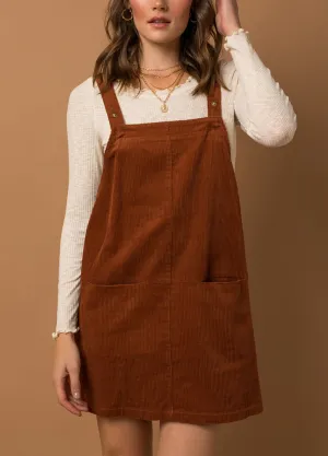 Corduroy Overall Dress