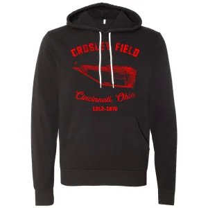 Crosley Field Pullover Hoodie | Crosley Field Black Red Print Pullover Hoodie