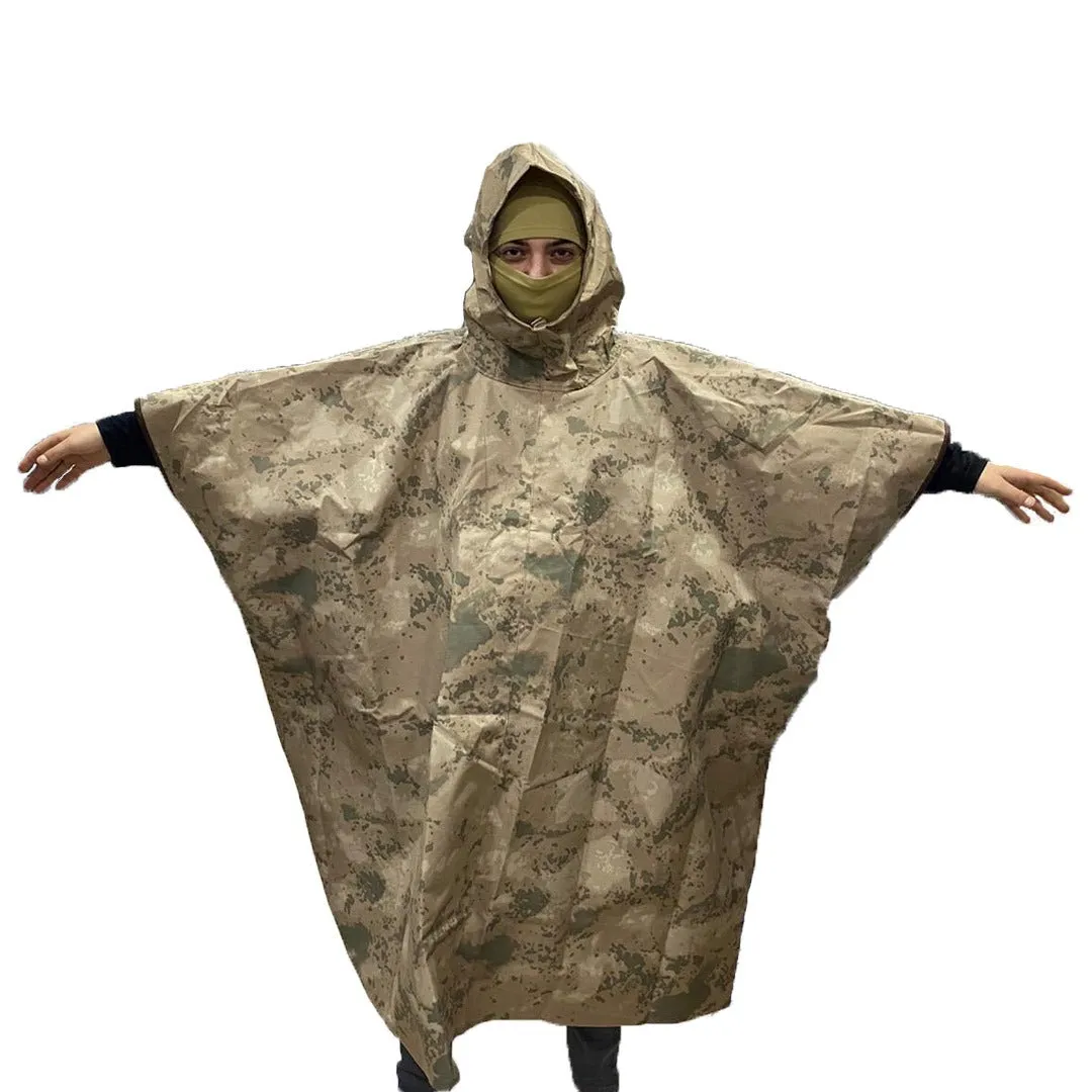 CRW Camouflage Waterproof Poncho Raincoat