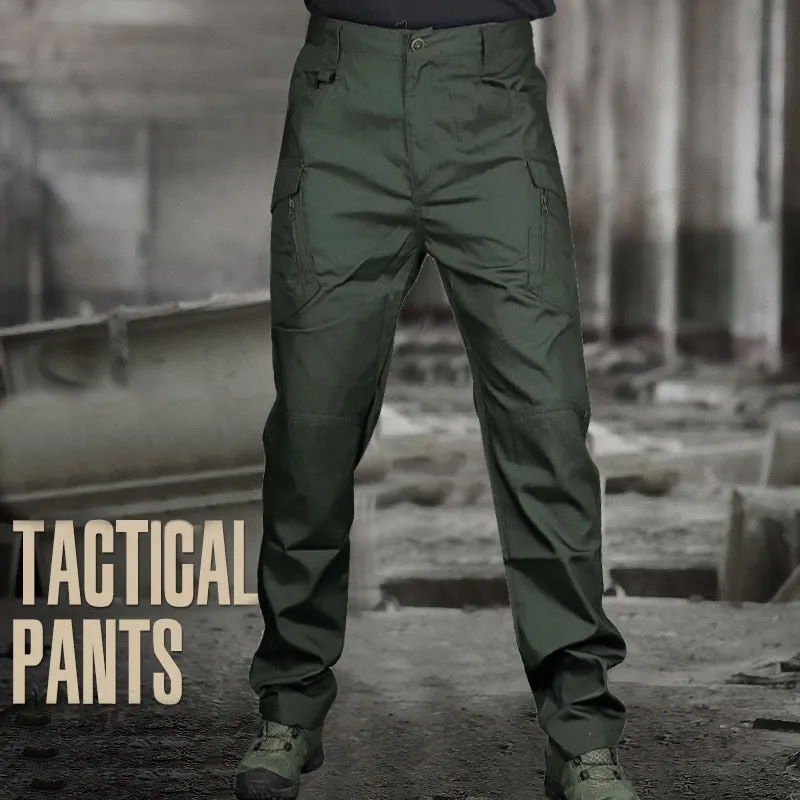 DEANWANGKT Mens Vintage Hip Hop Style Baggy Jeans 6XL City Military Tactical Pants Elastic SWAT Combat Army Trousers Many Pockets Waterproof Wear Resistant Casual Cargo Pants Men