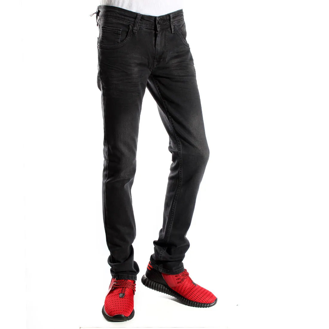 Denim black Pants/ made in turkey -3374