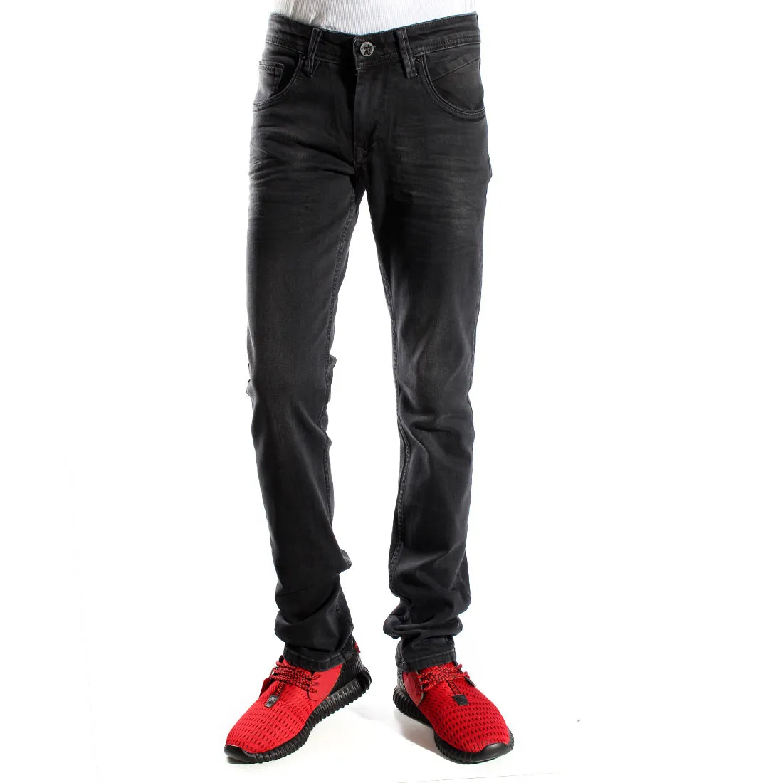 Denim black Pants/ made in turkey -3374