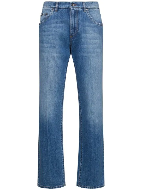 Dolce&amp;Gabbana   Classic logo plaque denim jeans 