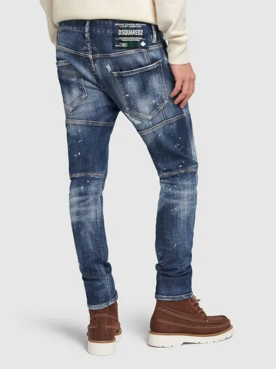 Dsquared2   Tidy Biker cotton denim jeans 