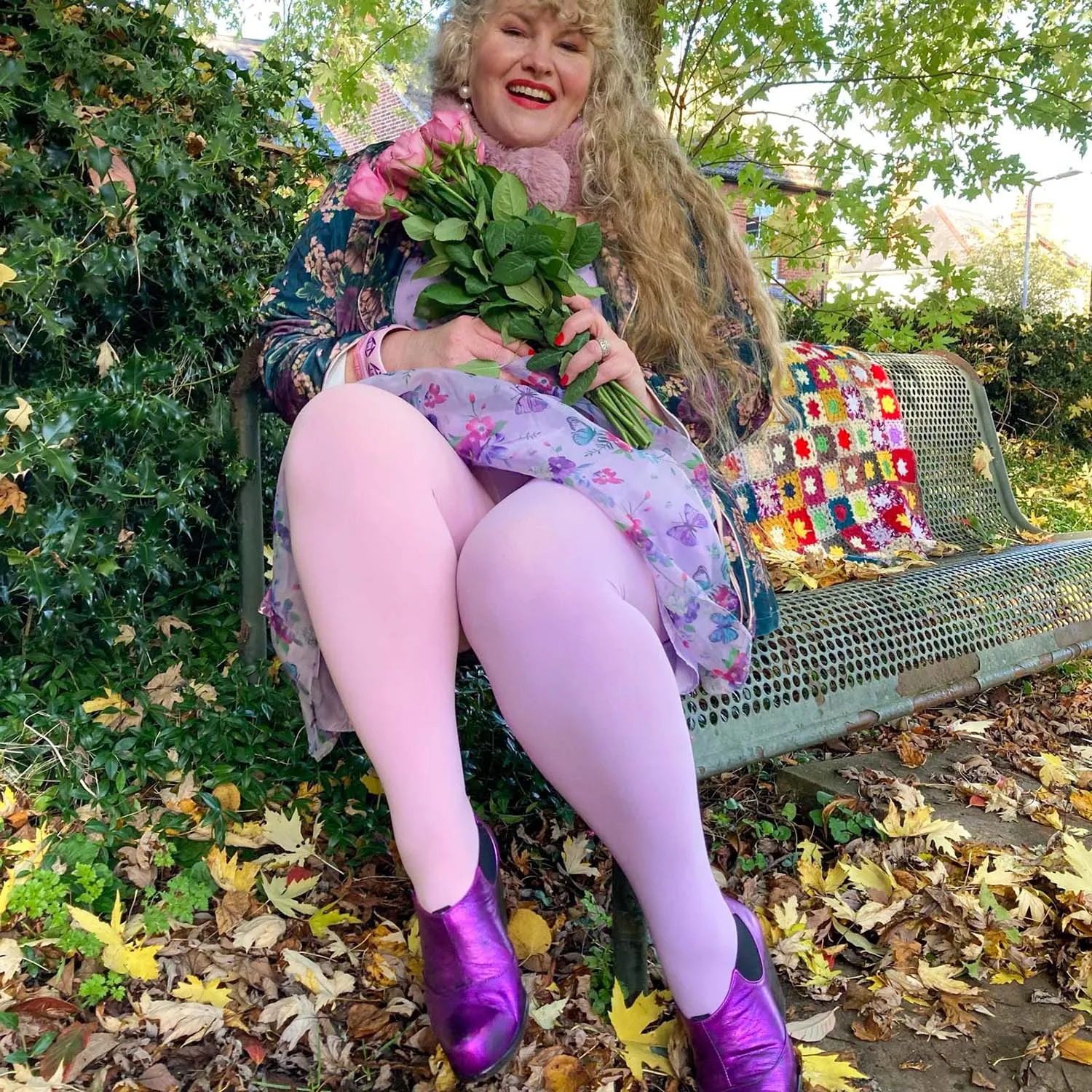 Duo Tights - Wisteria Rose