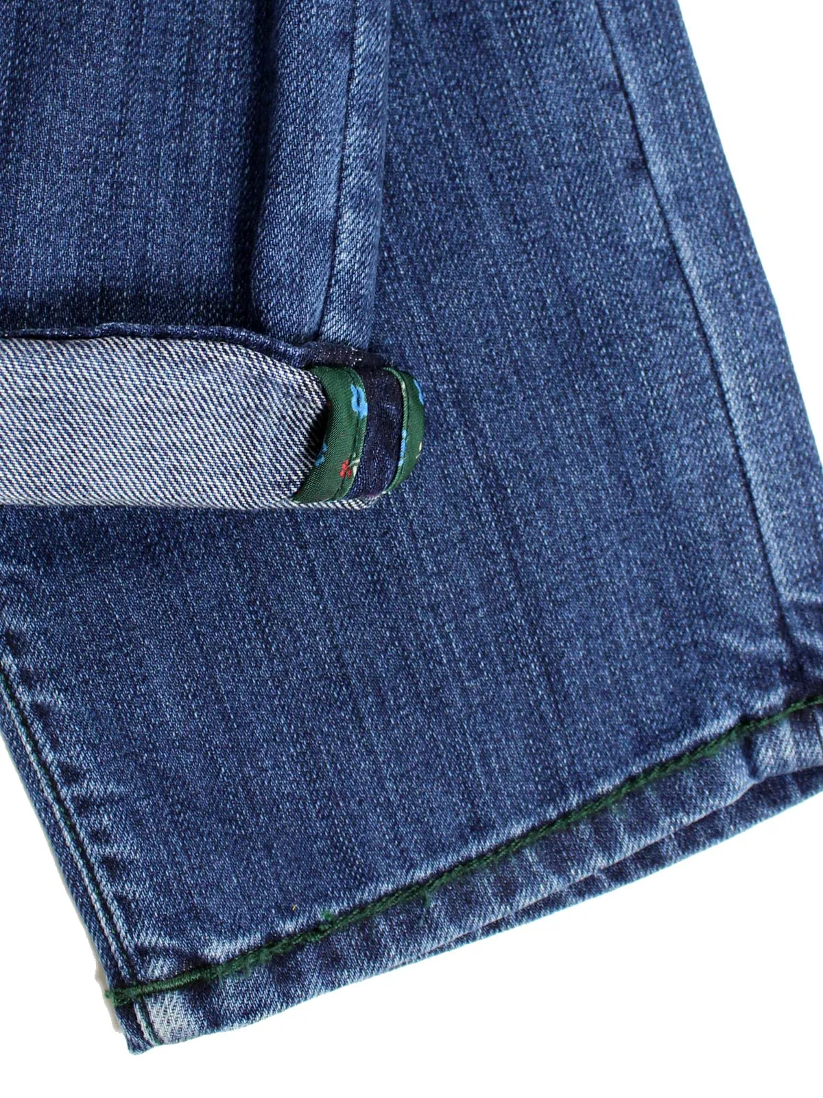 E. Marinella Jeans Dark Blue Slant Pocket Denim  33 Button Fly Slim Fit REDUCED -SALE