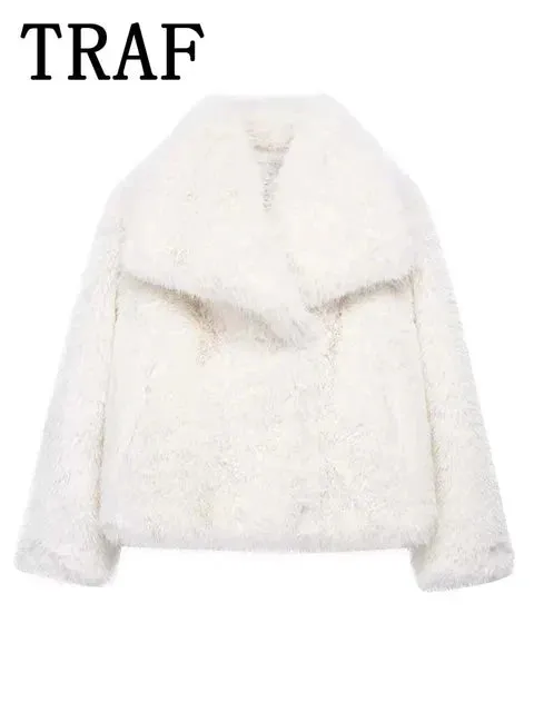 Faux- the Fuzzy Faux Fur Short Jacket 7 Colors