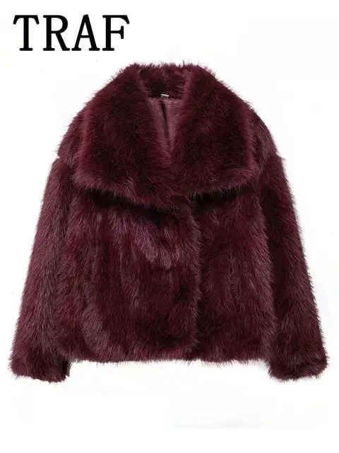 Faux- the Fuzzy Faux Fur Short Jacket 7 Colors