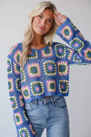 FINAL SALE - Cultivated Coolness Crochet Knit Top