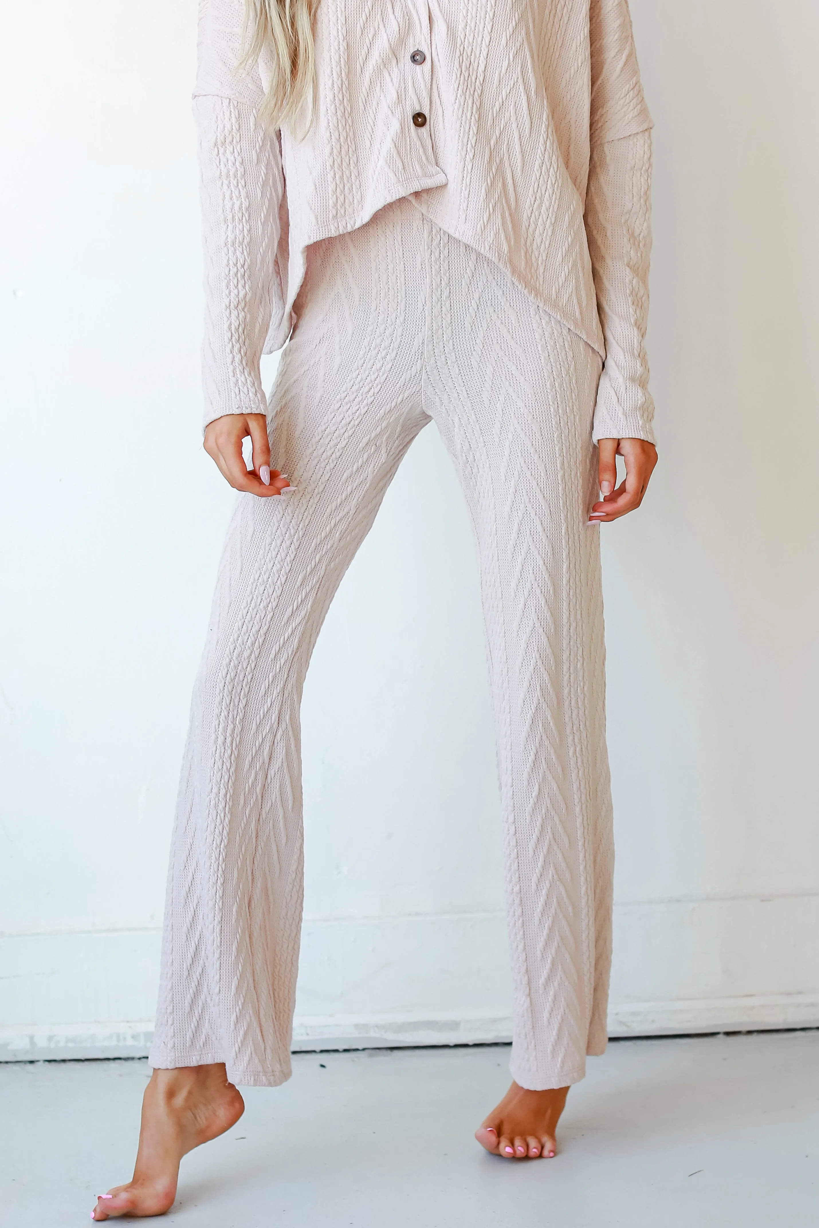 Find Me Here Cable Knit Lounge Pants