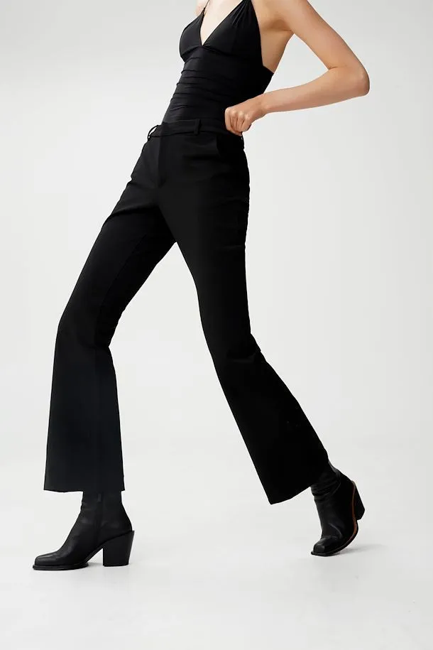 FLARED PANTS IN BLACK