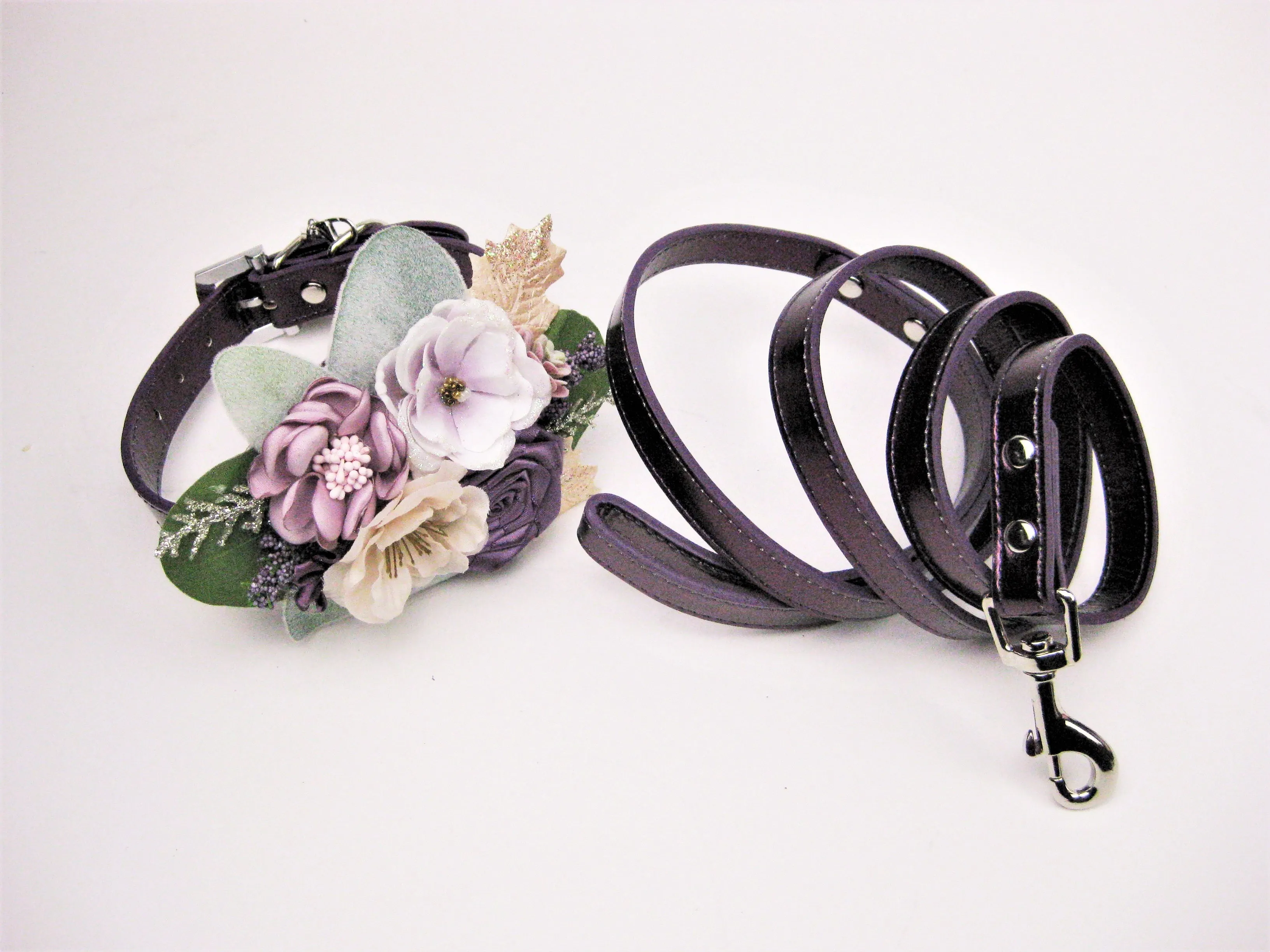 Floral Plum Dog Collar | The Othelia