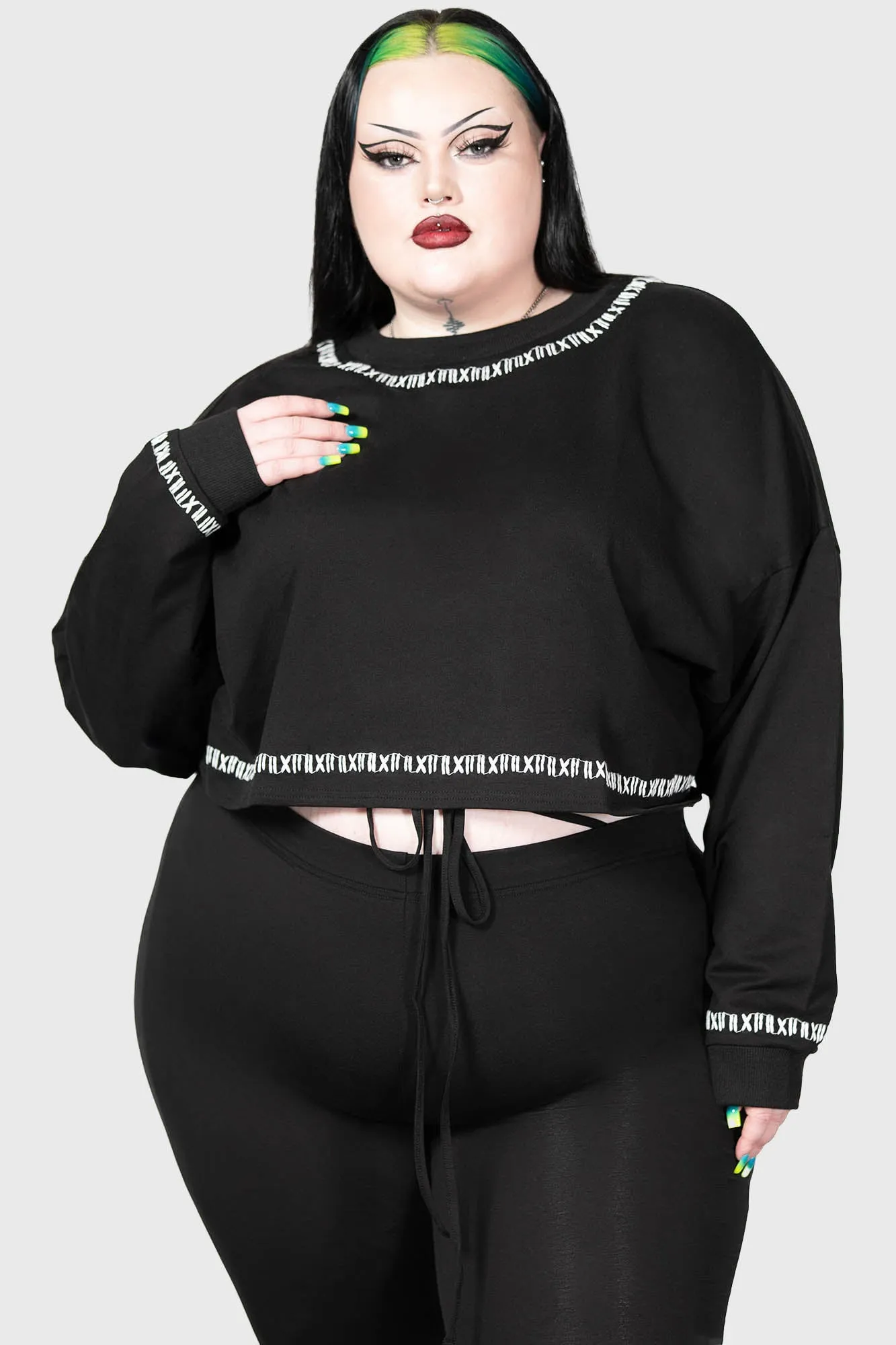 Fright N Terror Crop Sweater