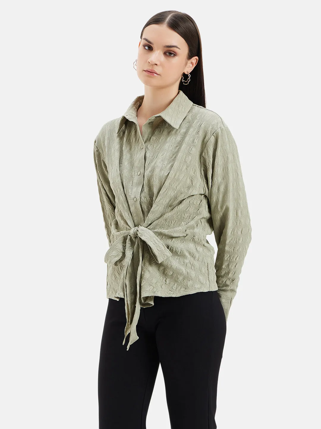 Front Tie-Up Shirt