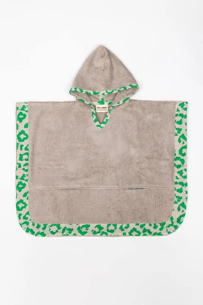 Green Leopard | Kids' Poncho