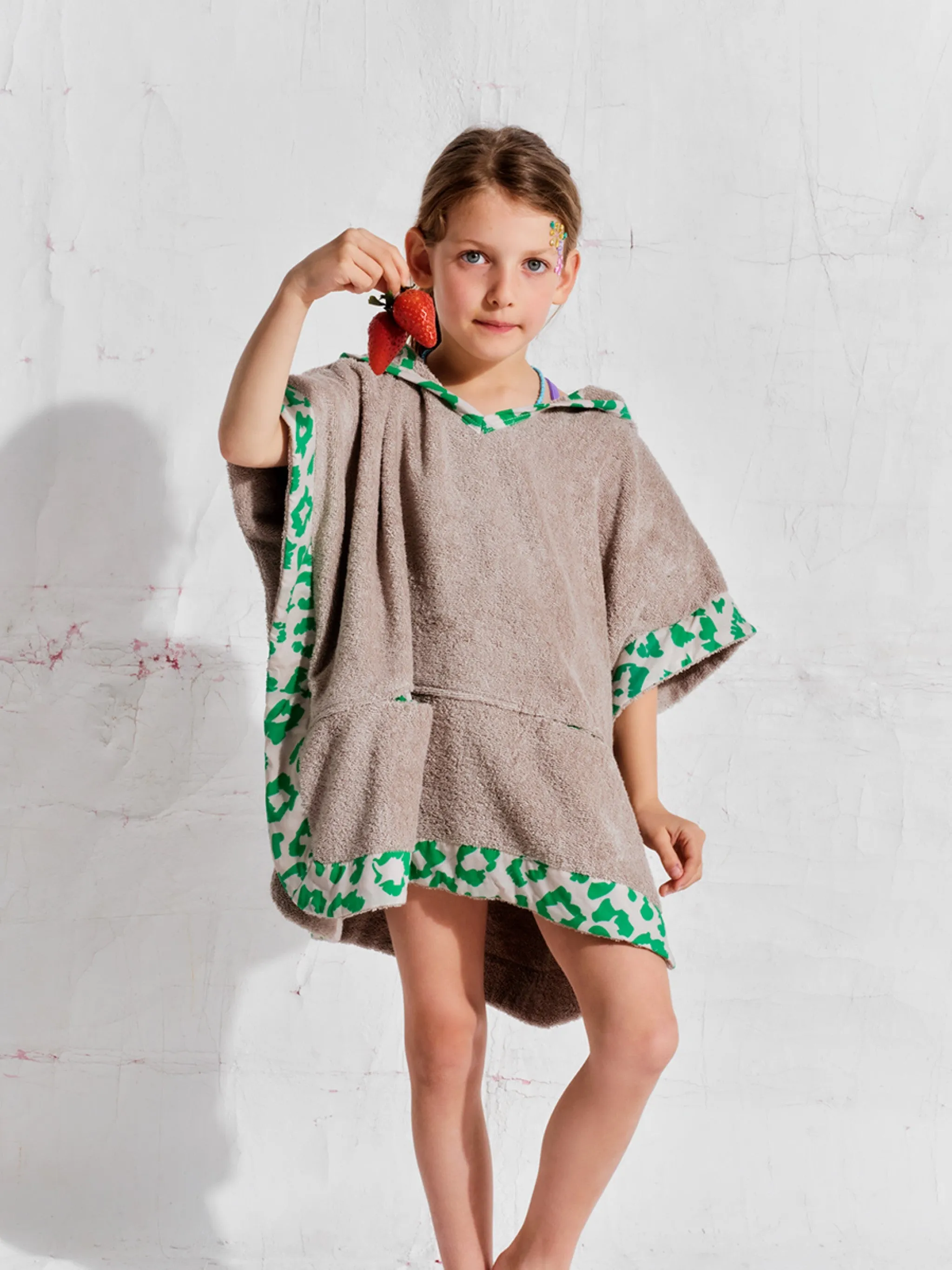 Green Leopard | Kids' Poncho