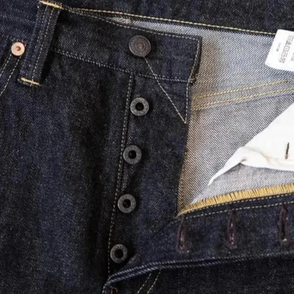 Heavyweight selvedge jeans
 for men