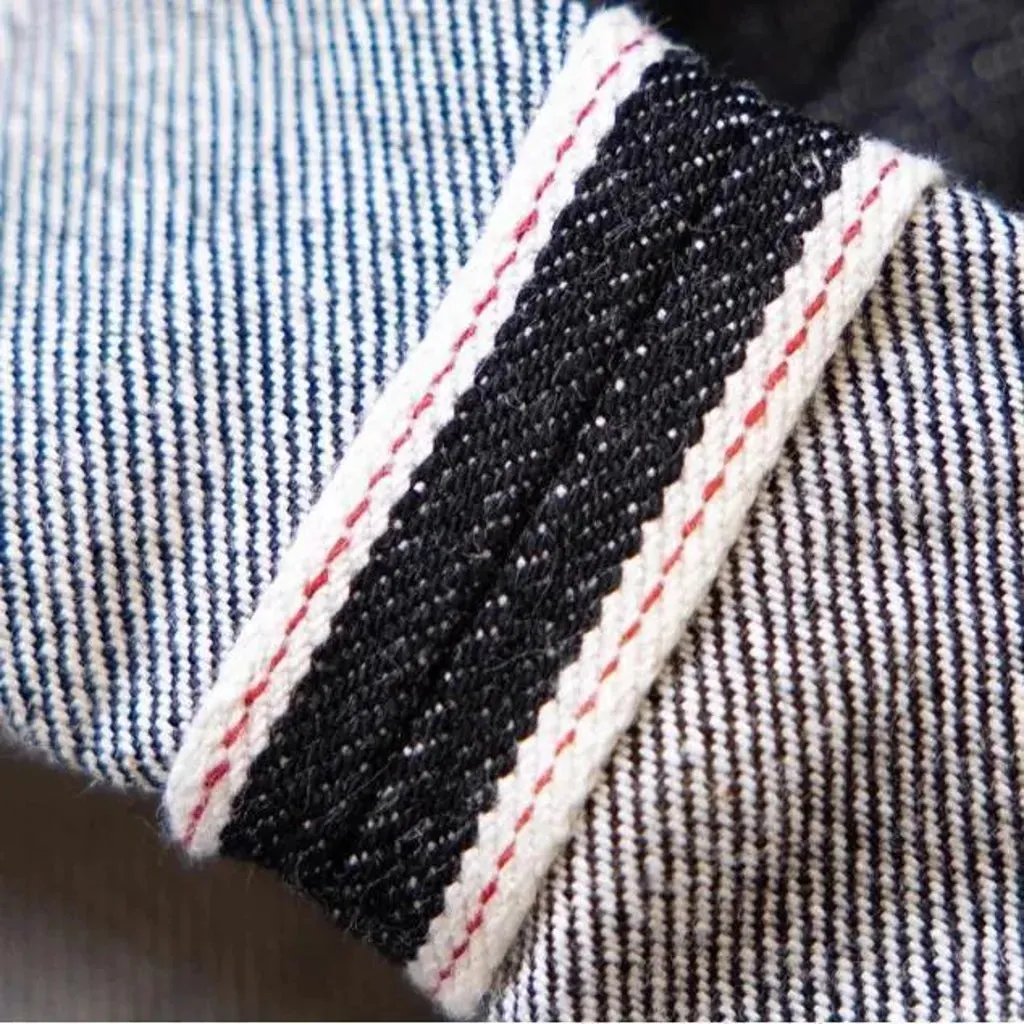 Heavyweight selvedge jeans
 for men