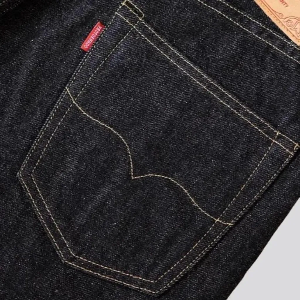 Heavyweight selvedge jeans
 for men