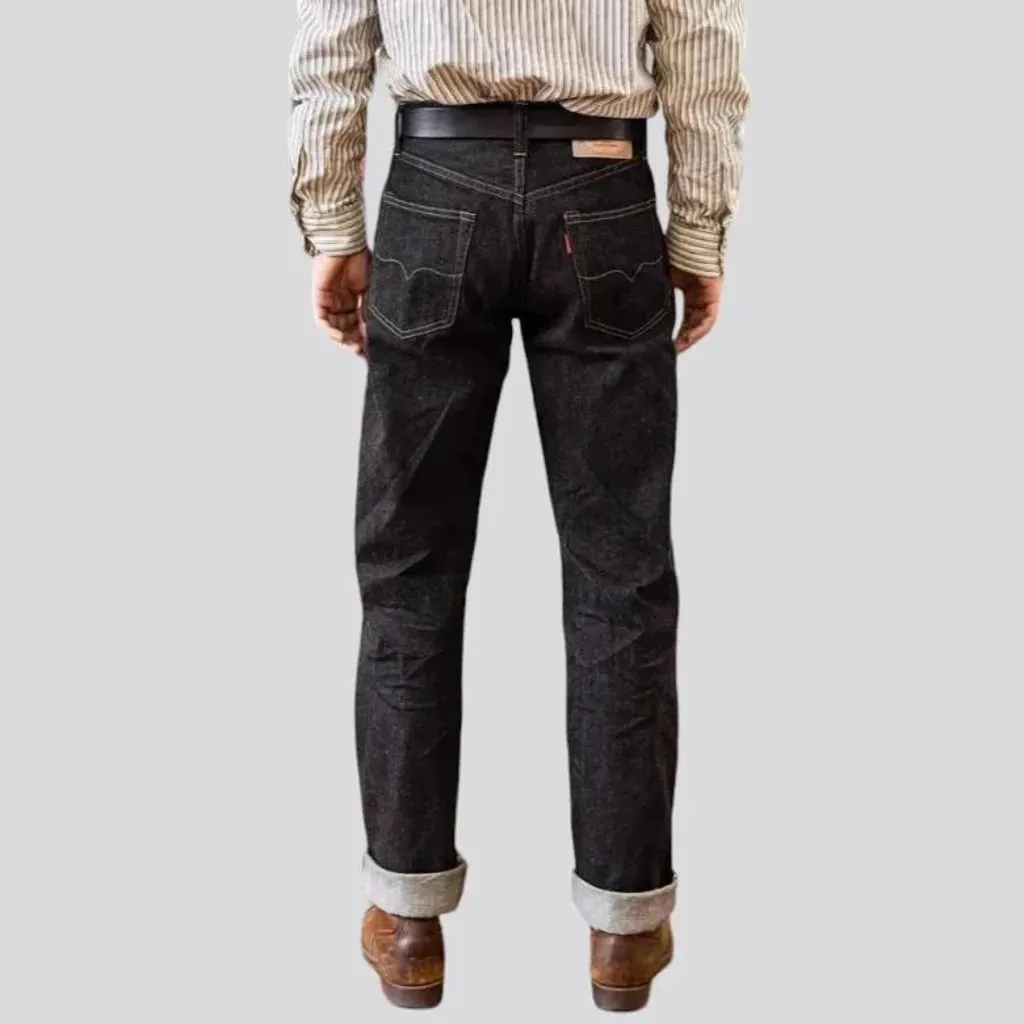 Heavyweight selvedge jeans
 for men