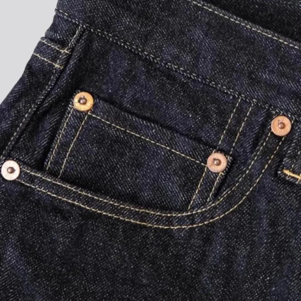 Heavyweight selvedge jeans
 for men